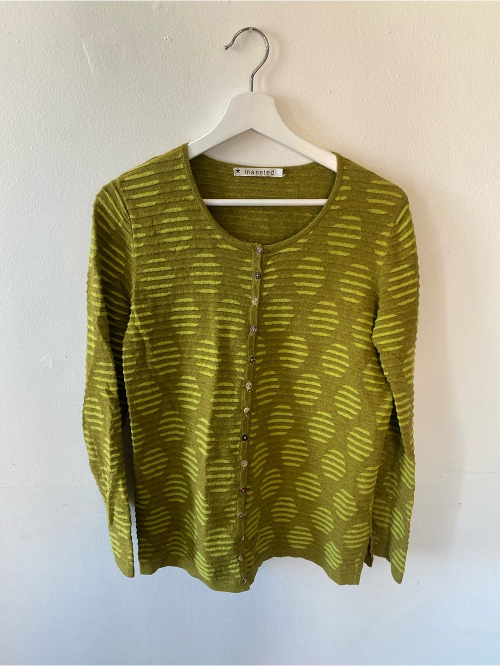 Mansted Green Polka Dot Cardigan